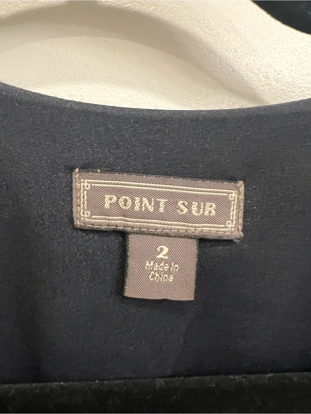 J. Crew Point Sur label Women's Navy Tiered V-Neck Chiffon Dress